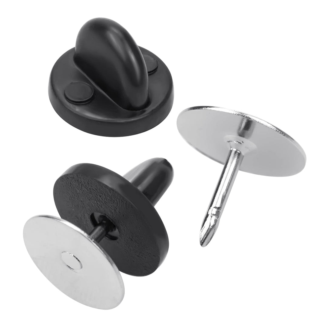 400pcs PVC Rubber Pin Backs Butterfly Clutch Pins Tie Tacks Blank Pins for Uniform Badges Backing Holder Clasp Lapel Pin Enamel Pins(200 Sets)