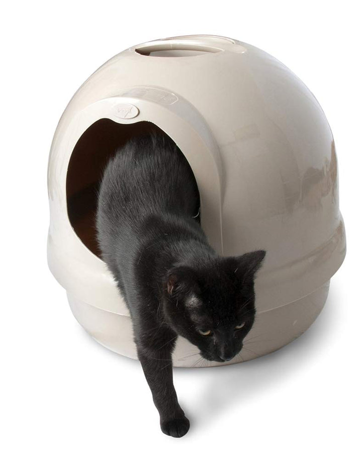 Booda Dome Cat Litter Box for Indoor Cats , Titanium, Made in USA, One Size