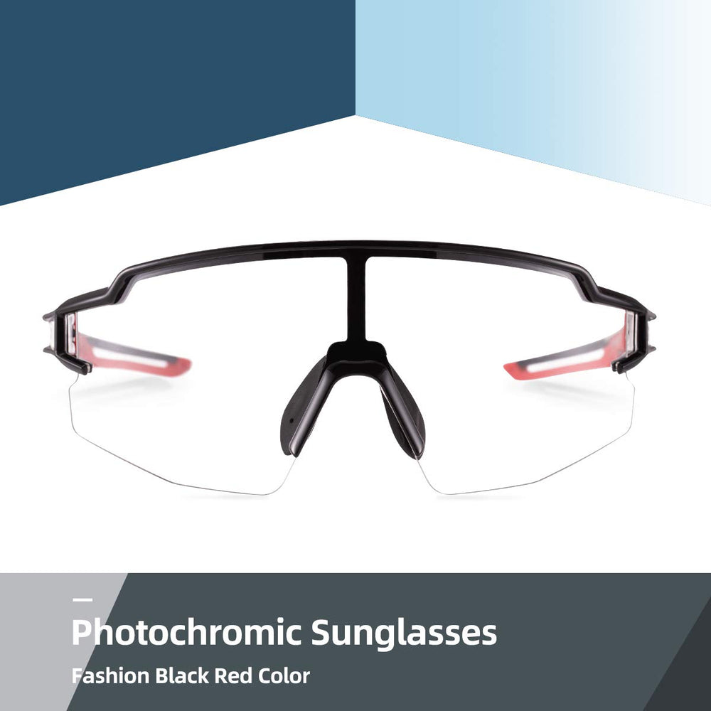 Photochromic Sports Sunglasses for Men Women Cycling UV Protection