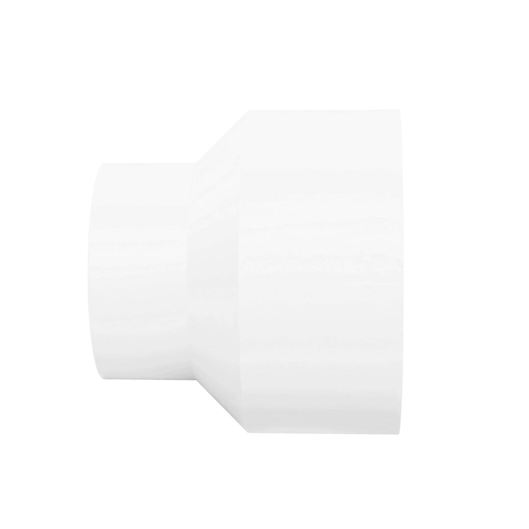 6P07 PVC S&D Increaser/Reducer Coupling, 4-Inch X 6-Inch, for Hub X Hub Solvent-Weld Connections, for use with 4-Inch & 6-Inch Sewer and Drain Pipe, White