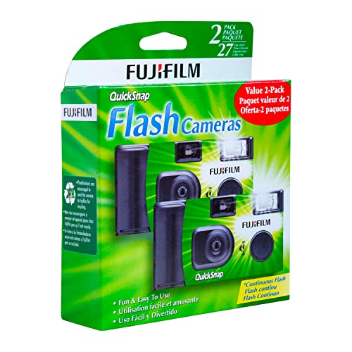 QuickSnap Flash 400 One-Time-Use Camera - 2 Pack