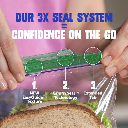 ® Brand Sandwich Bags - 5.88 Width x 6.50 Length - Clear - 90/Box - 90 Per Box - Sandwich, Food