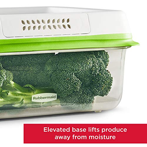 FreshWorks Produce Saver, Medium and Large Storage Containers, 8-Piece Set, Set of 4, Med & Lg, Clear