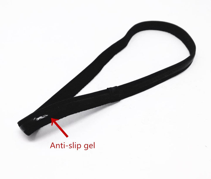10pcs Anti-Slip Thin Elastic Black Sports Headbands Yoga Head Band Sweatband for Men and Women