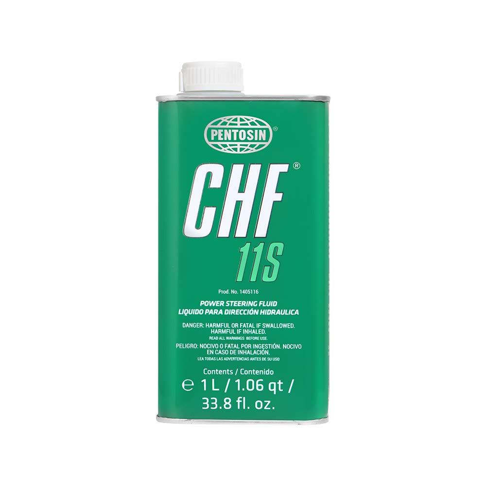 1405116 CHF 11S Long-Life Synthetic Hydraulic Fluid for Audi, Bentley, BMW, Chrysler, Dodge, Jeep, Mercedes-Benz, Mini, Porsche, Saab, Volkswagen, Volvo, and More; 1 Liter