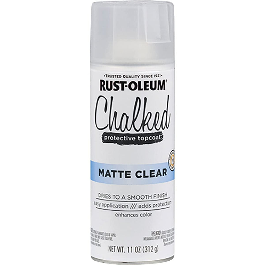 302599 Chalked Ultra Spray Paint, 11 Ounce (Pack of 1), Matte Clear