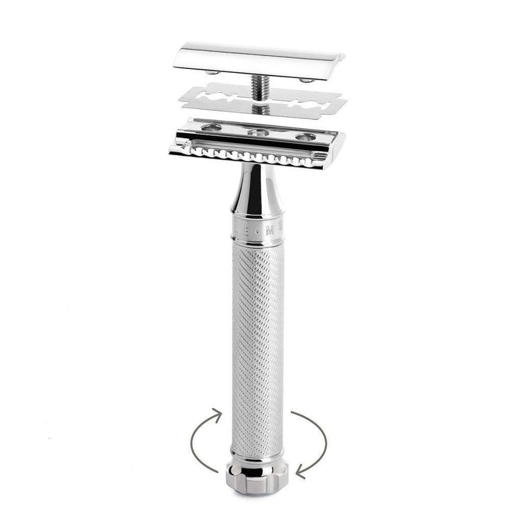 TRADITIONAL Twist Safety Razor (Closed Comb) | Perfect for Everyday Use | Barbershop Quality Close Smooth Shave | Luxury Razor for Men