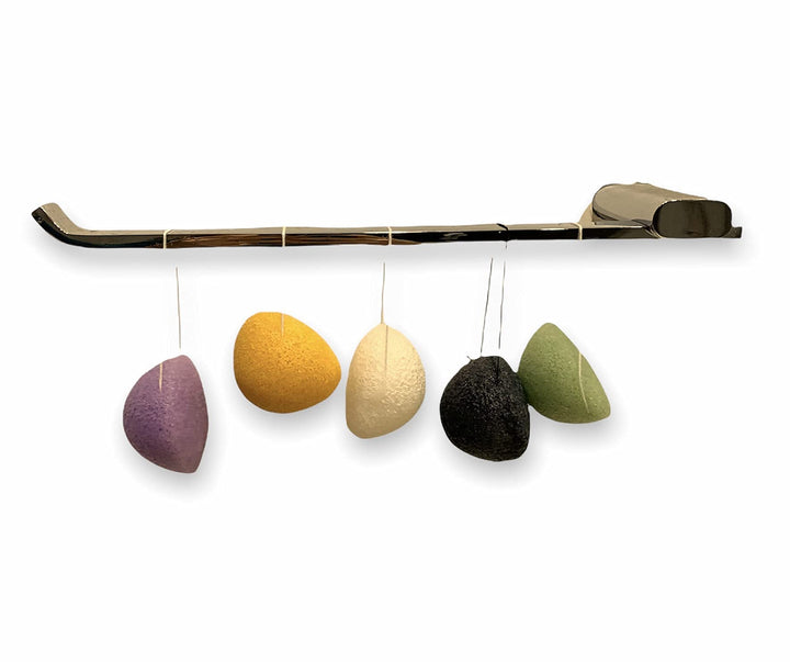 KONJAC Sponge / 5 Pack Mini Sponge/Bamboo Charcoal, Pure, Green Tea, Turmeric, Lavender/for All Types of Skin, Cleanses and exfolietes The Skin/Skincare rutine
