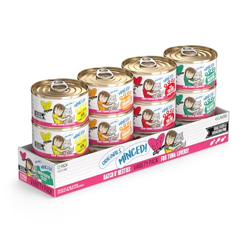 Best Feline Friend (B.F.F.), Batch 'O Besties Variety Pack, Wet Cat Food, 3oz Can (Pack of 12)