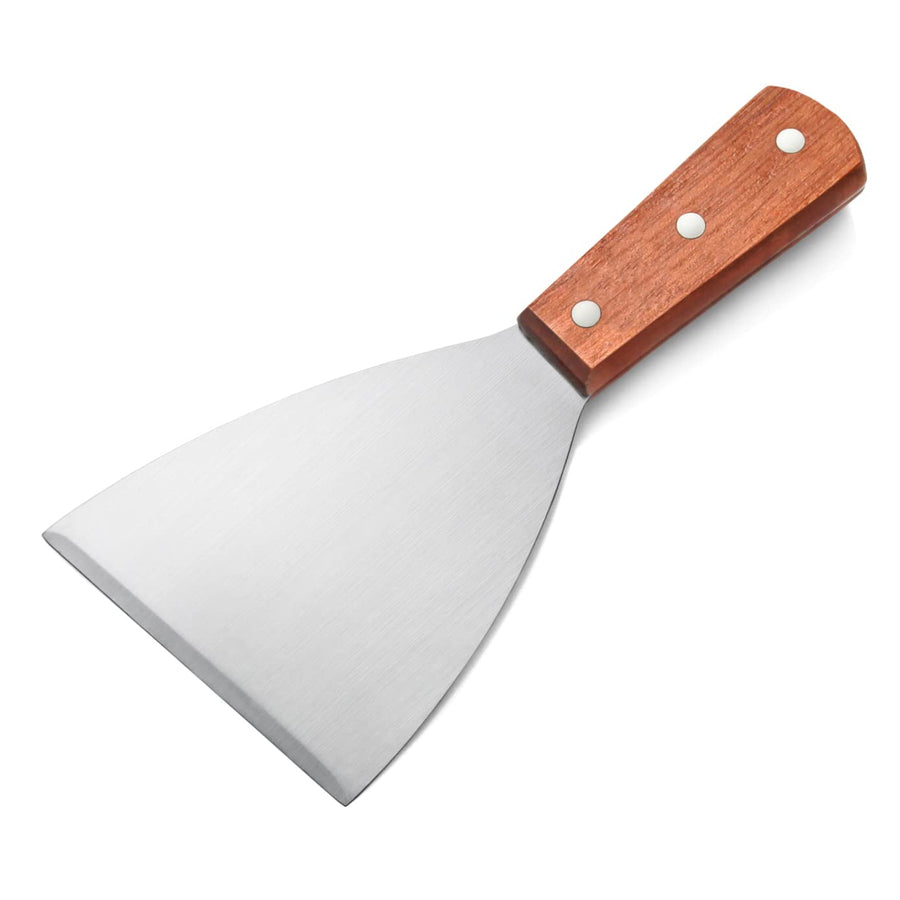 38309 Wood Handle Slant Edge Grill Scrapers, 4 by 8.5-Inch