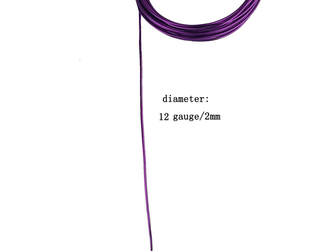 Craft Aluminum Wire 328 Feet 20 Colors Flexible Anodized Craft Wire for Jewelry Making,Crafts,DIY,Garden (12 Gauge, 2mm), Mixed Color