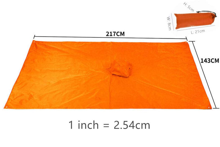 Multifuntional Poncho Raincoat with Hoods (Orange)