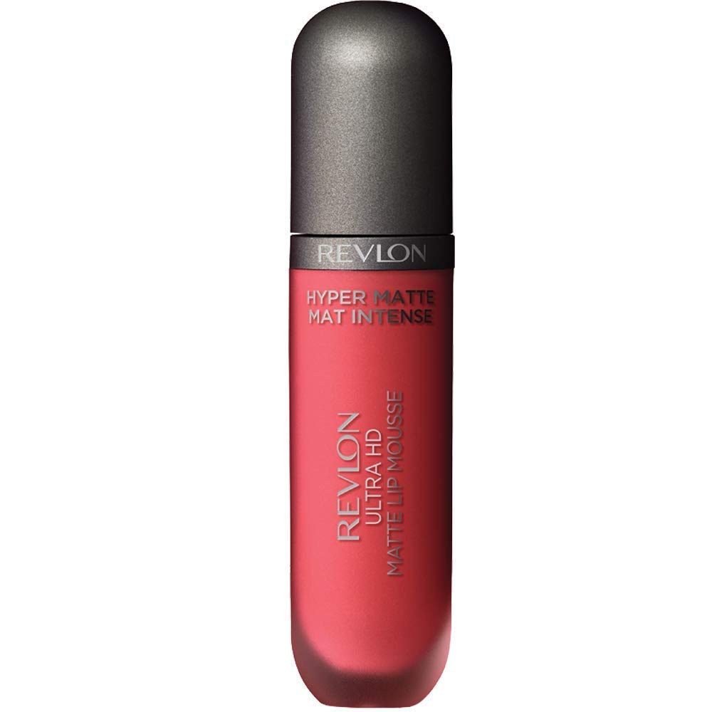Ultra HD Lip Mousse Hyper Matte, Longwearing Creamy Liquid Lipstick in Pink, Sunset (810), 0.2 oz