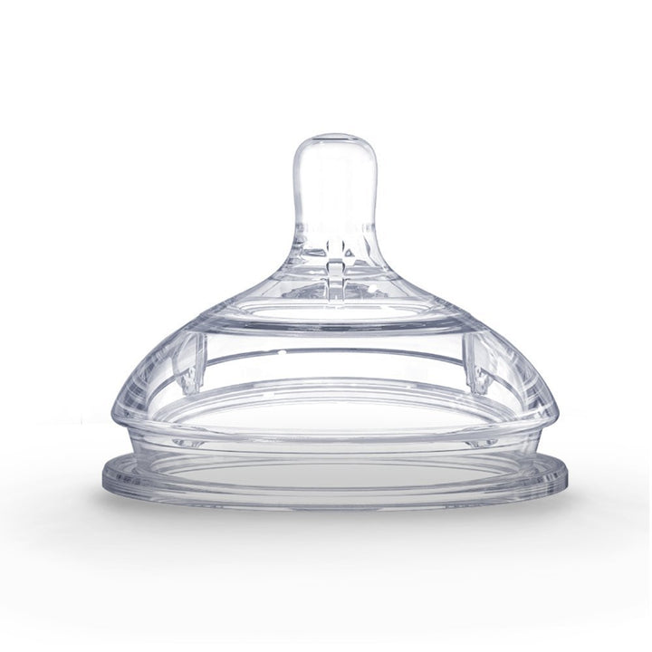 2 Pack Silicone Replacement Nipple Clear 6 Months