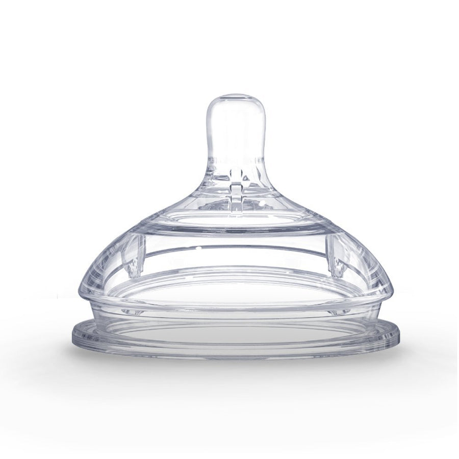 2 Pack Silicone Replacement Nipple Clear 6 Months