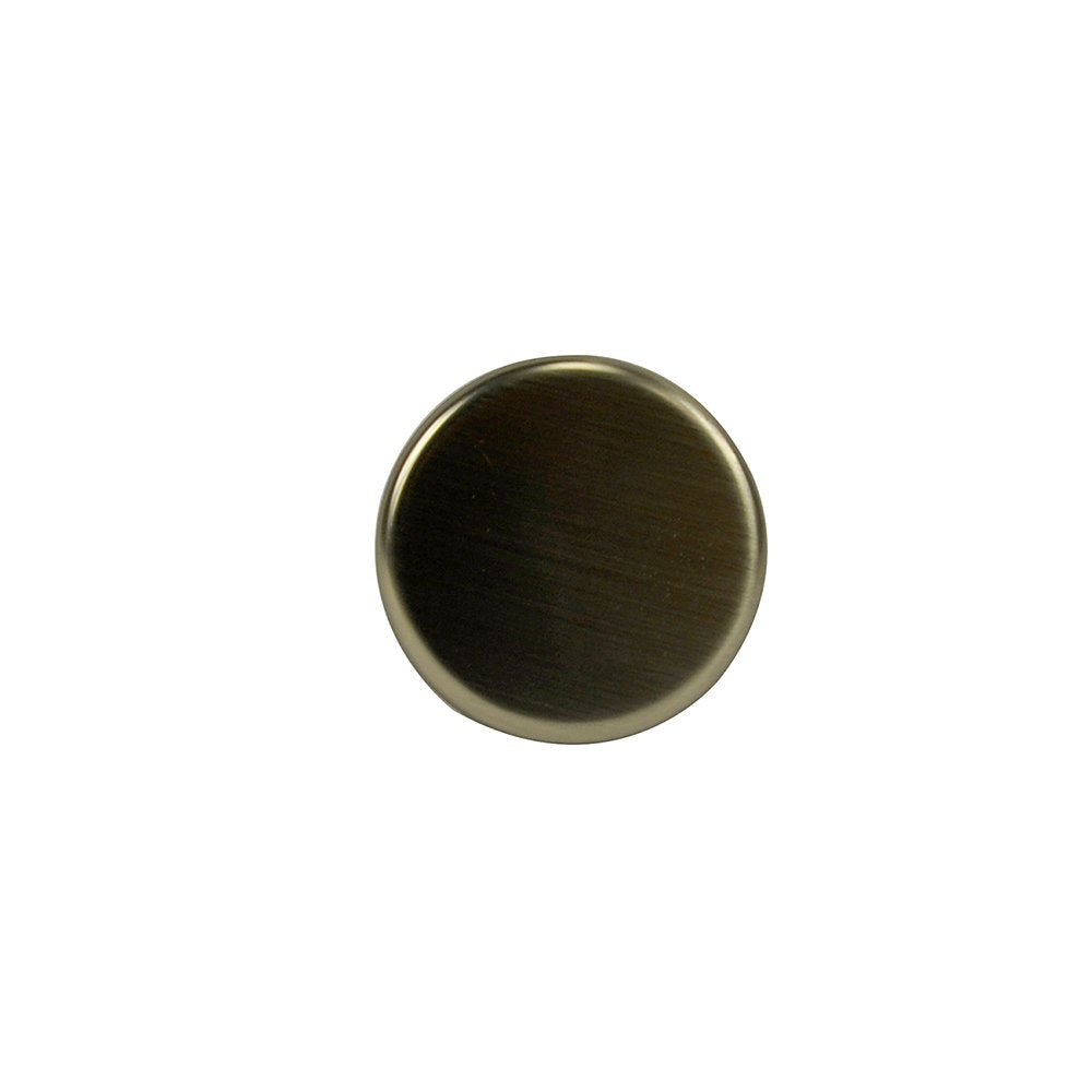 89478 Sink Hole Cover, 1-3/4 In W, 3 In L Shank, Plastic, Brushed Nickel