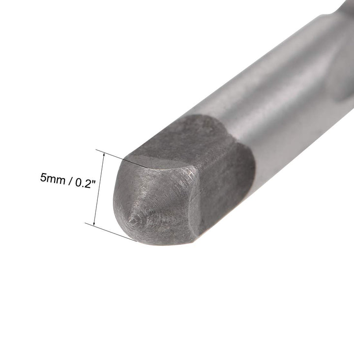 Metric Hand Tap M6 Thread 0.75 Pitch 3 Straight Flutes H2 Alloy Tool Steel Bottom & Taper Screw Tap Set Tapping Tools for Repairing 2 Pairs