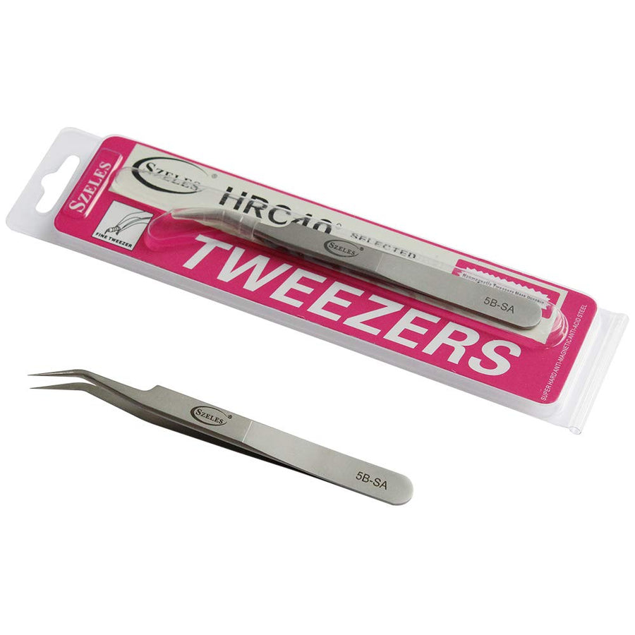 Volume Tweezers Stainless Steel Ultra Rigidity Curved Curved Pro Beauty Eyelash Extension Tool 5B-SA