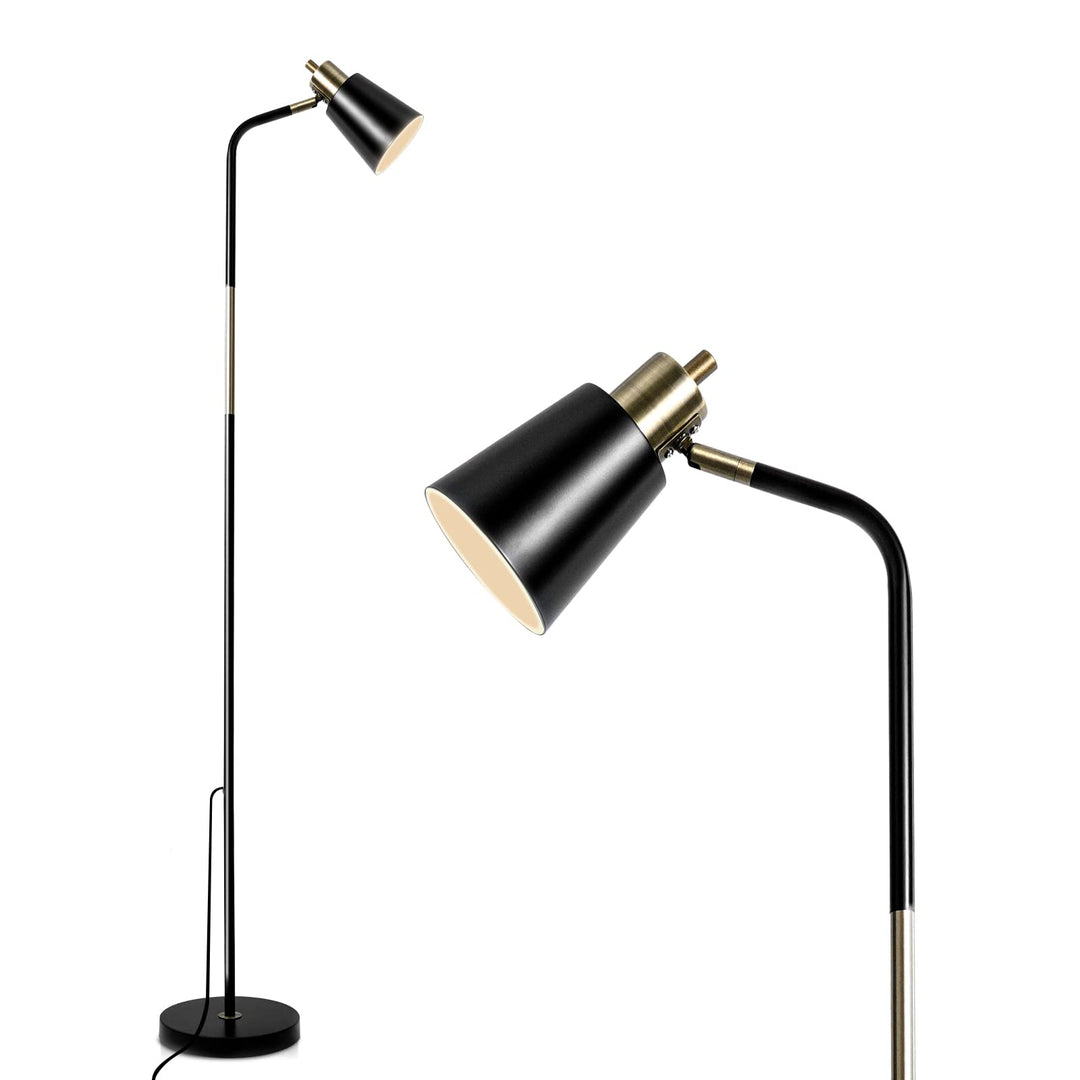 Floor Lamp, Industrial Floor Lamp 360° Rotation Lampshade Modern Standing Lamp, Floor Lamps for Living Room, Office, Bedroom Reading, Work etc(Green)