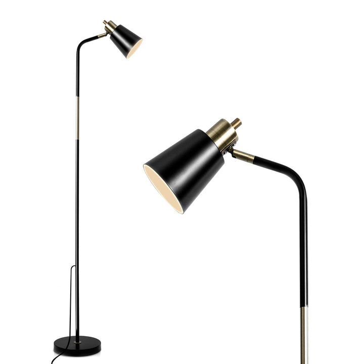Floor Lamp, Industrial Floor Lamp 360° Rotation Lampshade Modern Standing Lamp, Floor Lamps for Living Room, Office, Bedroom Reading, Work etc(Green)