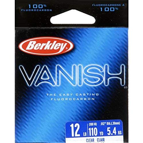 Vanish®, Clear, 4lb | 1.8kg, 250yd | 228m Fluorocarbon Fishing Line, Suitable for Saltwater and Freshwater Environments