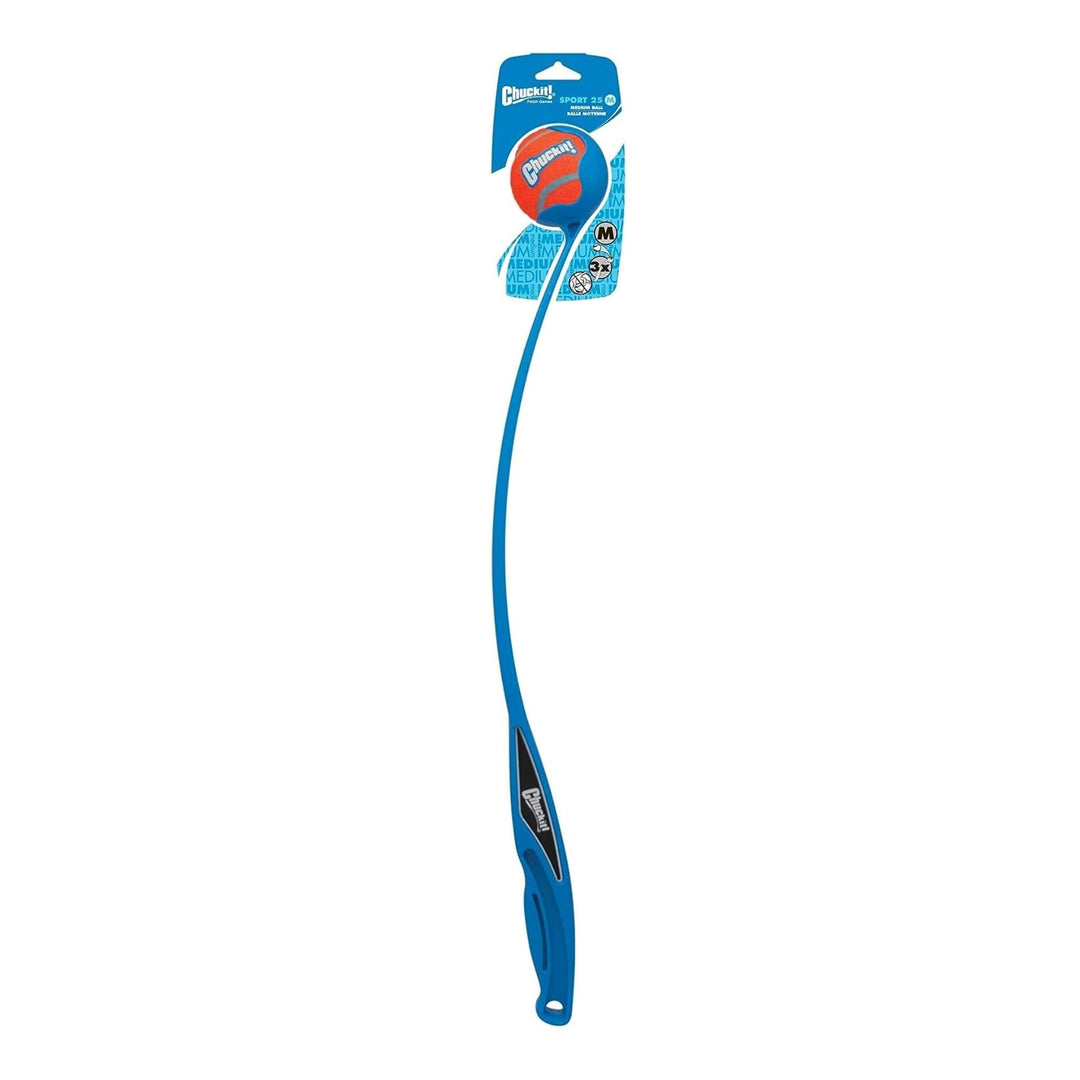 Chuckit Sport 25M Dog Ball Launcher, 25 Length, Includes Medium Ball (2.5) For Dogs 20-60 Pounds