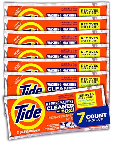 Washing Machine Cleaner, Washer Machine Cleaner with Oxi for Front and Top Loader Washer Machines, Deep Cleaning Residue & Odor Eliminator, 7 Month Supply