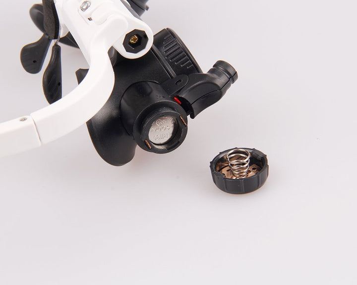 Magnifier Glasses 8X 15X 23X Magnifying Glasses LED Headband Glass Eye Magnifying Repair Tool Watchmaking Coin Stamp Currency Book Errors Jewelry Necklace Magnifier Beading Biology Loupe Microscope
