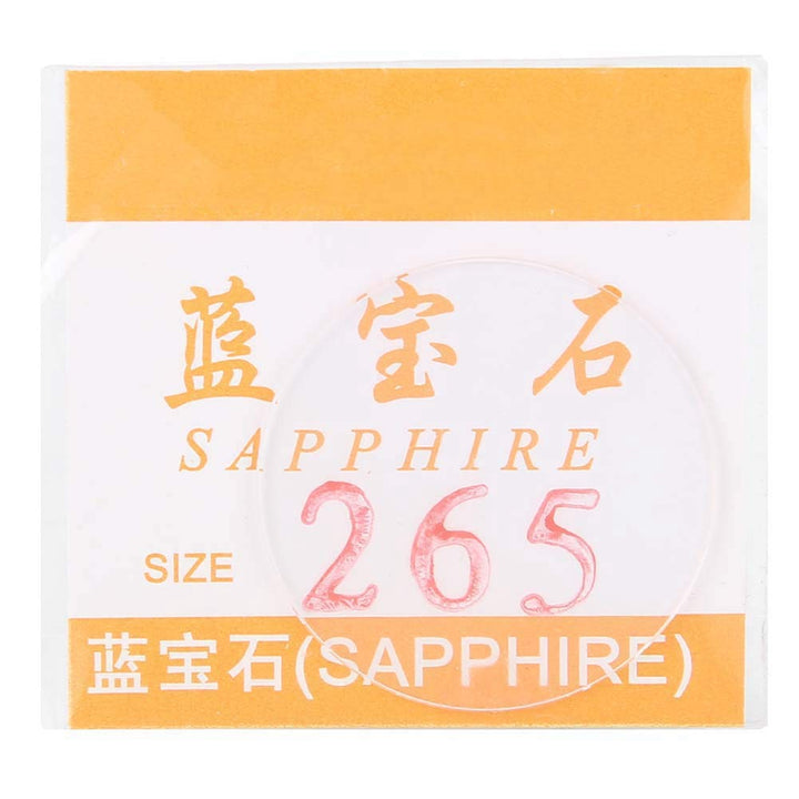 Watch Glass 1 Pair 1.0mm Thickness Transparent Round Flat Sapphire Watch Crystal Glass Replacement for Watchmakers 25/26.5/34.5/37.5/39mm(26.5mm)