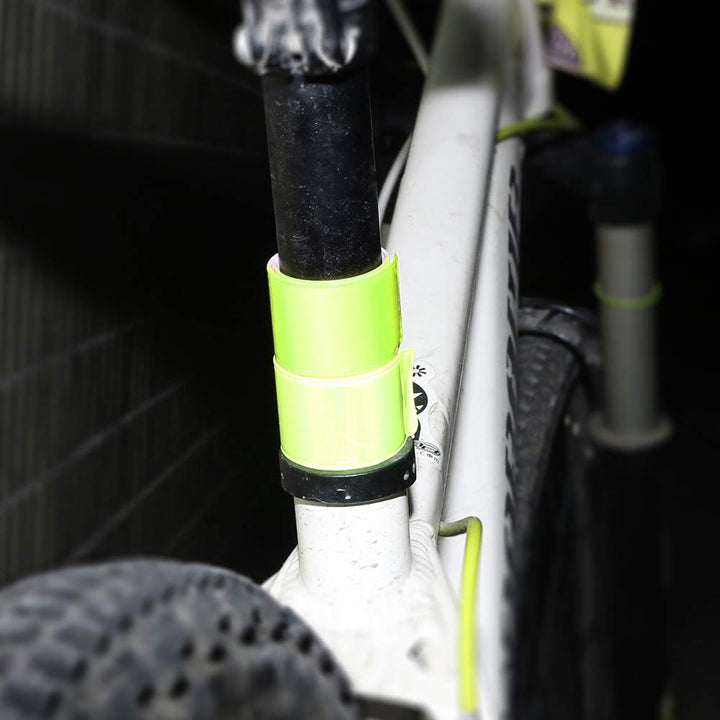 Reflective Bands, Reflective Slap Bracelet, Reflective Wristband High Visibility Reflectors, for Night Run, Night Cycling, Night Working. 12PCS Yellow