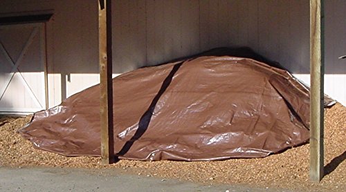 12' x 16' Heavy Duty Silver/Brown Reversible Full Size 10-mil Poly Tarp item #212167