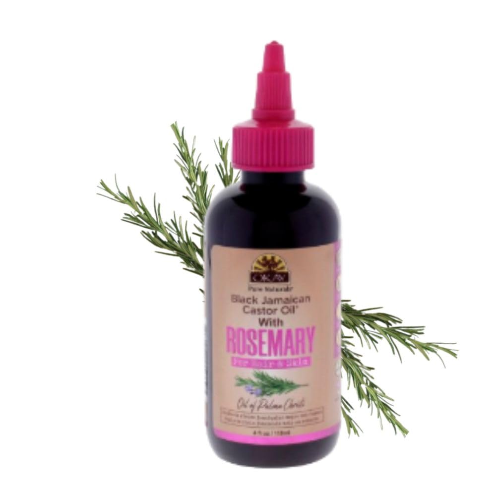 Black Jamaican Castor Oil with Rosemary, 4 Ounce
