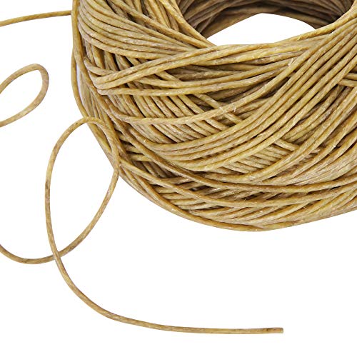 200 FT Organic Hemp Wick, Hemp Wick Well Coated Natural Beeswax for Hemp Wick Lighter or Candle Making, Slow Burn, No Dripping, Standard Size(1.1mm)