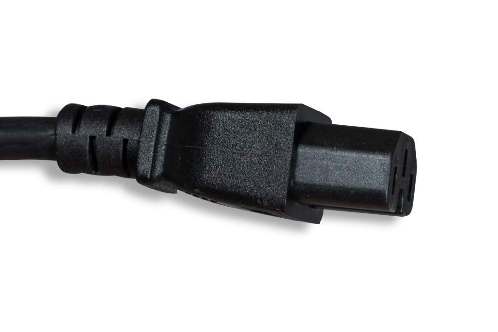 AC Extension Power Cord, IEC320 C14 to IEC320 C15, 14 AWG, 15A, 250V (ZWACDEAE-03)