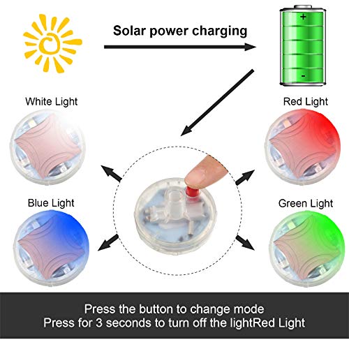 Car Tire Lights, Wheel Valve Stem Cap Lights, Solar Led Tire Flashing Lights for Vehicles Car Motorcycles Bicycles (8 Pieces)