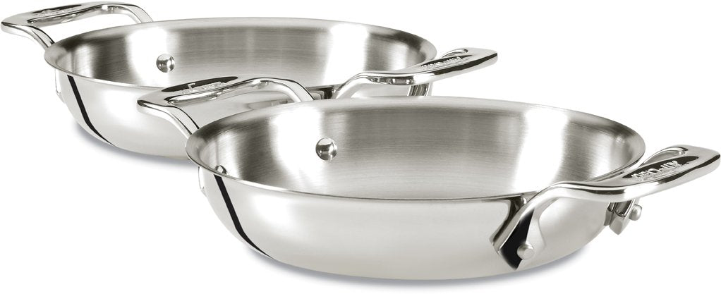 Specialty Stainless Steel Gratins 6 Inch Pots and Pans, Cookware Silver
