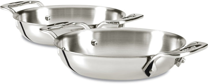 Specialty Stainless Steel Gratins 6 Inch Pots and Pans, Cookware Silver