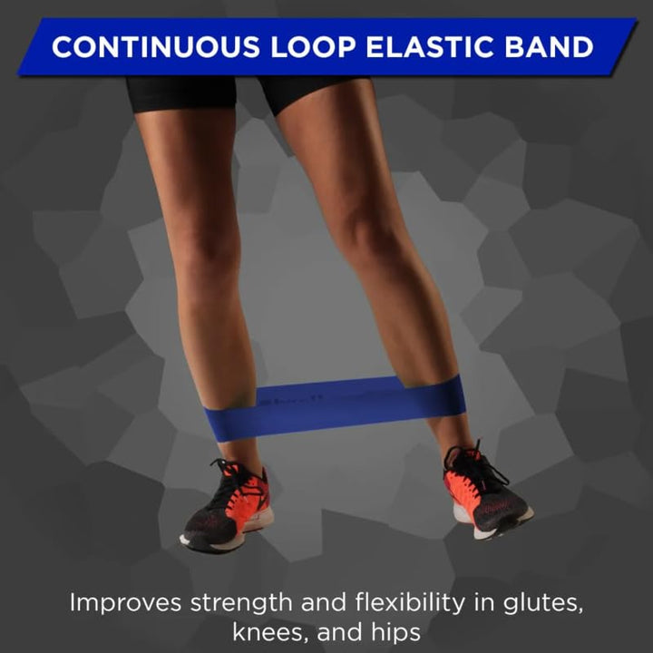 THERABAND Resistance Band Loop, Professional Latex Mini Band for Lower Pilates, Crossfit, Yoga, Stretching, Physical Therapy, Strength Training no Weights, 8 Inch, Blue, Extra Heavy, Advanced Level 1