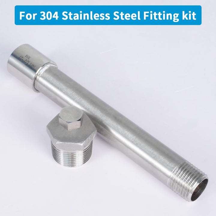 Stainless Steel Reducing Hex Bushing, 3/4 Male NPT to 1/2 Female NPT, Reducer Bushing Pipe Hose Fitting(Pack of 1)