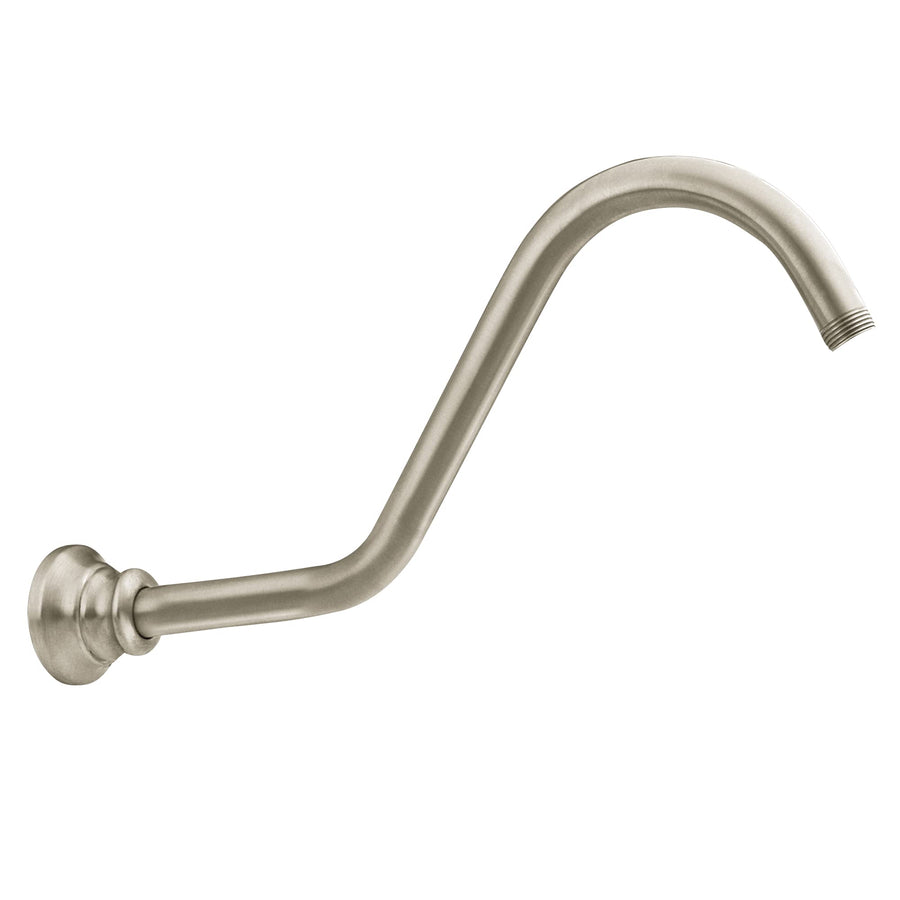 S113BN Waterhill 14-Inch Replacement Extension Curved Shower Arm, Brushed Nickel