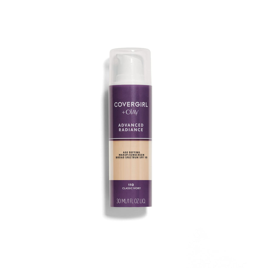Advanced Radiance Age Defying Liquid Foundation in Classic Ivory, Hides Wrinkles & Lines, Sensitive Skin Safe, Packaging May Vvary