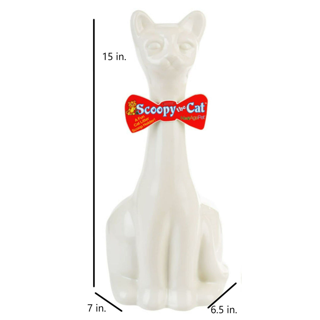 Scoopy Cat Litter Holder w/Scoop,White (IND003W)