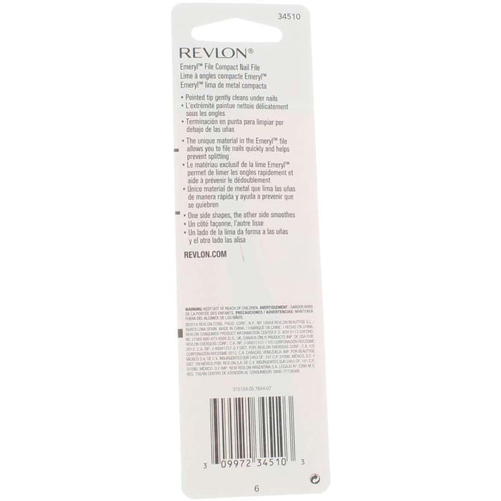 Rev Compact Emery File Size 1ea Revlon Comapact Emeryl File
