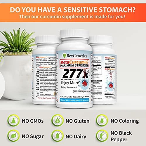 MetaCurcumin 277x Super Curcumin + TetraHydroCurcumin (60 Liquid Capsules)