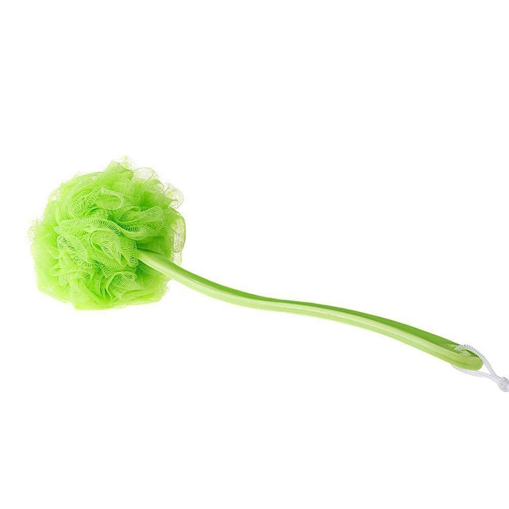 Long Handled Loofah on a Stick Scrubber, Bath Sponge (Random Color)