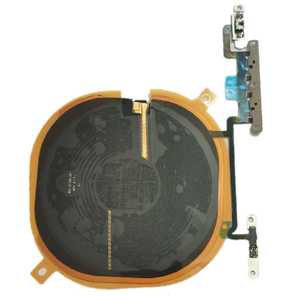 for iPhone X Wireless Charging Charger Panel Coil Sticker with Volume Button Flex Cable