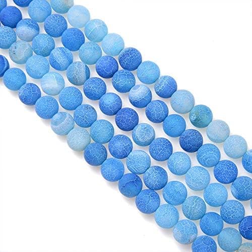 Natural Gemstone Loose Beads Matte Approxi 15.5 inch DIY Bracelet Necklace for Jewelry Making (10mm, B07JFMWHGV)