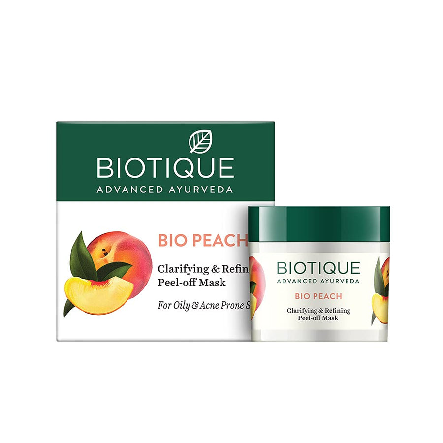 Bio Peach Clarifying and Refining Peel Off Mask for Oily and Acne Prone Skin, 50g