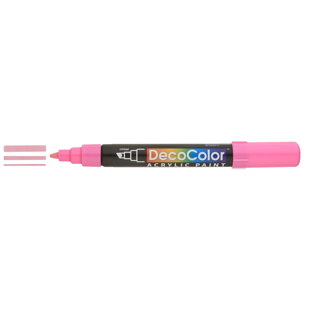 Uchida 315-C-9 Marvy Deco Color Chisel Tip Acrylic Paint Marker, Pink