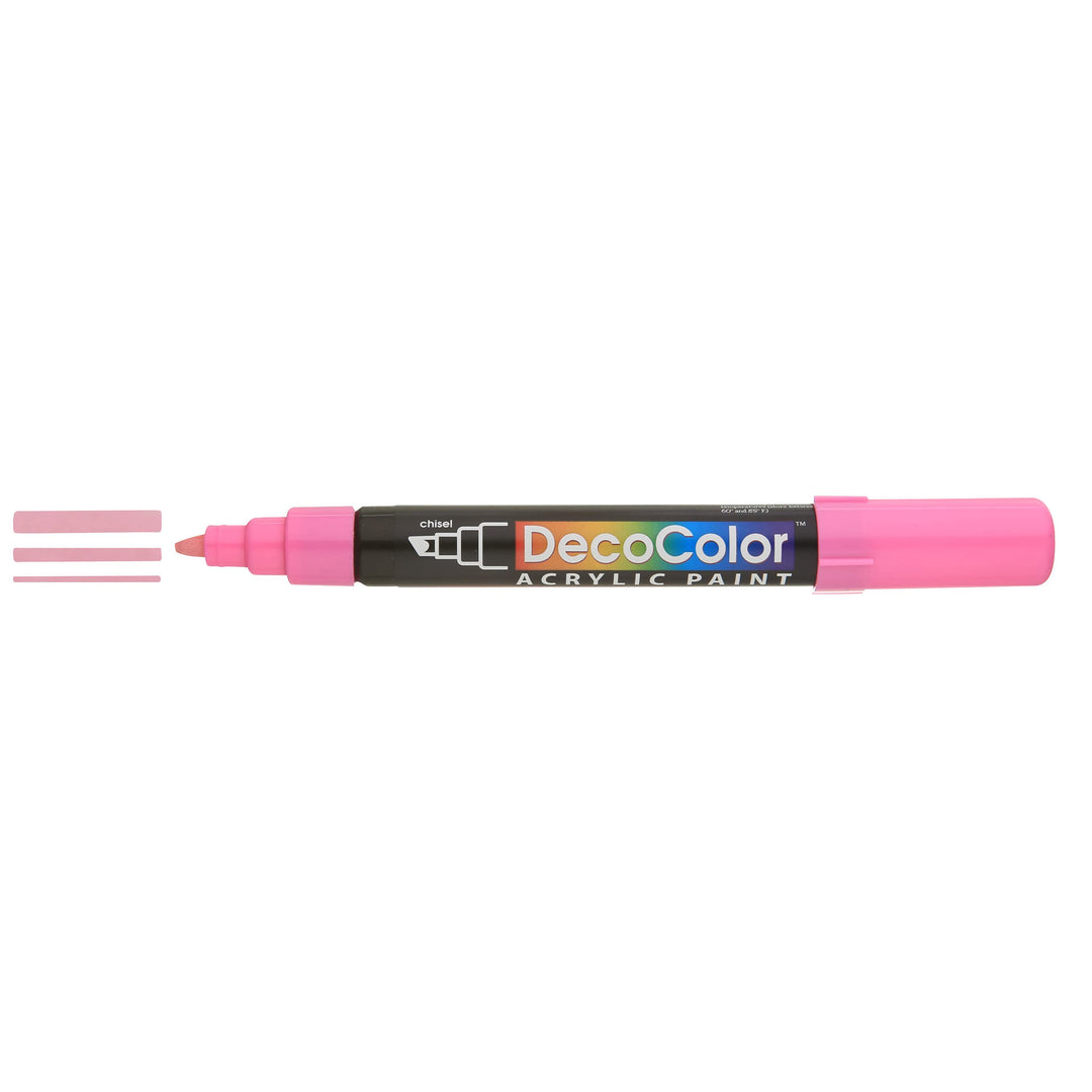 Uchida 315-C-9 Marvy Deco Color Chisel Tip Acrylic Paint Marker, Pink
